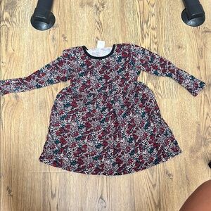 Floral Long Sleeve Kids Dress